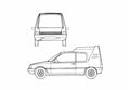 Blueprint Peugeot 205 Multi Van 1993 A4 Photo Print
