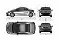 Blueprint Peugeot 207cc Coupe 2007 A4 Photo Print