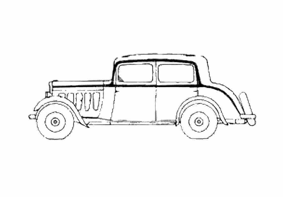 Blueprint Peugeot 301C Berline FC3 Sedan 1932 A4 Photo Print