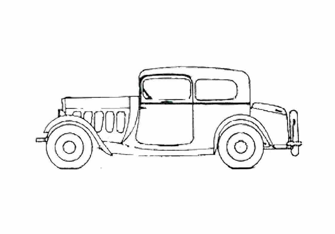 Blueprint Peugeot 301C Coach BV2 Sedan 1932 A4 Photo Print