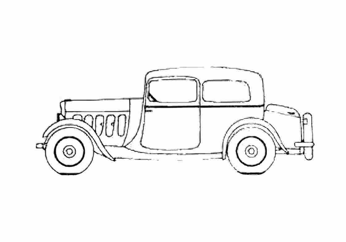 Blueprint Peugeot 301C Coach BV3 Sedan 1933 A4 Photo Print