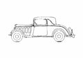 Blueprint Peugeot 301C Decapotable CL2 Coupe 1932 A4 Photo Print