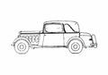 Blueprint Peugeot 301C Decapotable Golf CD3 Coupe 1933 A4 Photo Print
