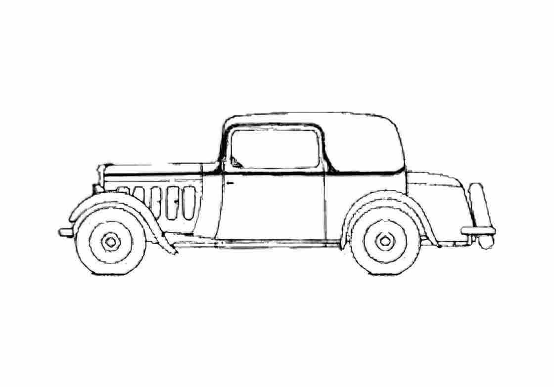 Blueprint Peugeot 301C Golf CG3 Coupe 1933 A4 Photo Print