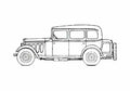 Blueprint Peugeot 301C N3L Limousine 1932 A4 Photo Print