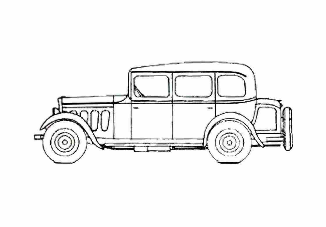 Blueprint Peugeot 301C N3L Limousine 1932 A4 Photo Print