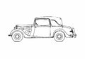 Blueprint Peugeot 301CR Decapotable Golf CD4 Coupe 1933 A4 Photo Print
