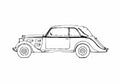Blueprint Peugeot 301CR Decapotable Golf CD5 Coupe 1934 A4 Photo Print
