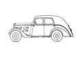 Blueprint Peugeot 301D Berline A6S Sedan 1936 A4 Photo Print