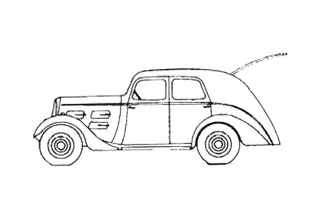 Blueprint Peugeot 301D Berline Commerciale A6C Sedan 1936 A4 Photo Print
