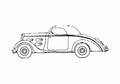 Blueprint Peugeot 301D CO6 Coupe 1936 A4 Photo Print