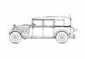 Blueprint Peugeot 301L Commerciale N4C Limousine 1933 A4 Photo Print