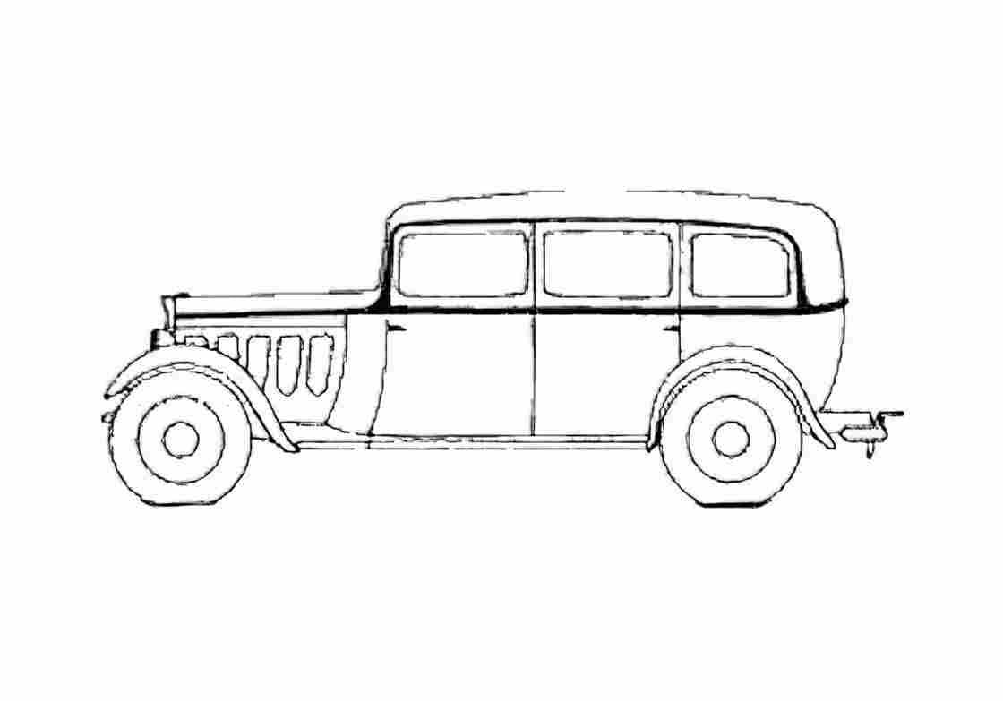 Blueprint Peugeot 301L Commerciale N7C Limousine 1933 A4 Photo Print