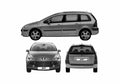 Blueprint Peugeot 307 SW Break Wagon 2006 A4 Photo Print