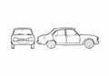 Blueprint Peugeot 504 Diesel Sedan 1977 A4 Photo Print