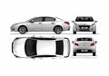Blueprint Peugeot 508 Sedan 2010 A4 Photo Print