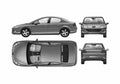 Blueprint Peugeot 607 Sedan 2006 A4 Photo Print