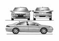 Blueprint Peugeot 607 Sedan 2009 A4 Photo Print