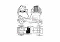 Blueprint Peugeot 76I Grand Prix OW 1912 A4 Photo Print