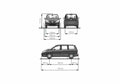 Blueprint Peugeot 807 Minivan 2000 A4 Photo Print