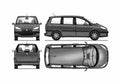 Blueprint Peugeot 807 Minivan 2008 A4 Photo Print