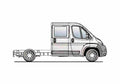 Blueprint Peugeot Boxer Double Cab Chassis Truck 1999 A4 Photo Print