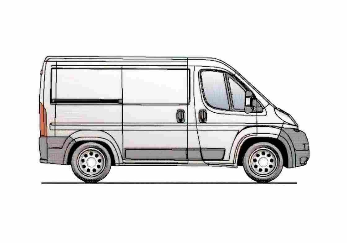 Blueprint Peugeot Boxer L11H1 Van 1999 A4 Photo Print