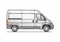 Blueprint Peugeot Boxer L2H2 Van 1999 A4 Photo Print
