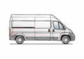 Blueprint Peugeot Boxer L3H3 Van 1999 A4 Photo Print