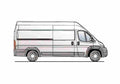 Blueprint Peugeot Boxer L4H3 Van 2006 A4 Photo Print