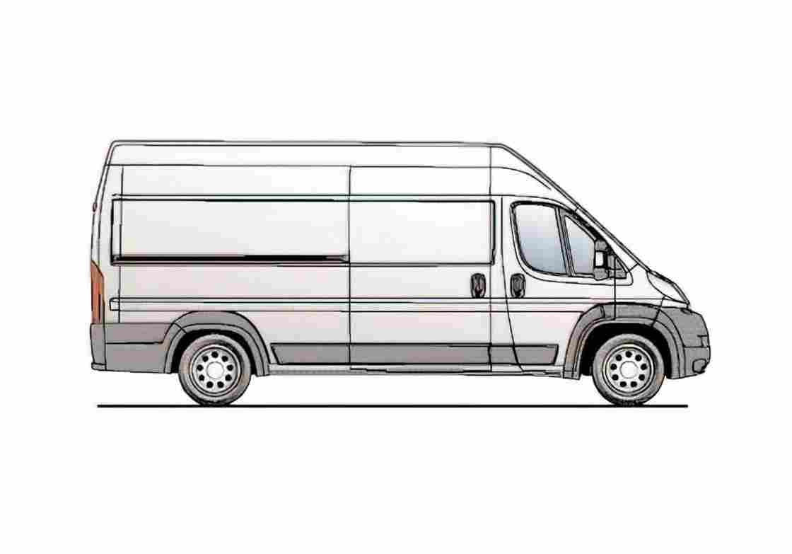 Blueprint Peugeot Boxer L4H3 Van 2006 A4 Photo Print