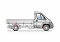 Blueprint Peugeot Boxer Single Cab Truck 1999 A4 Photo Print
