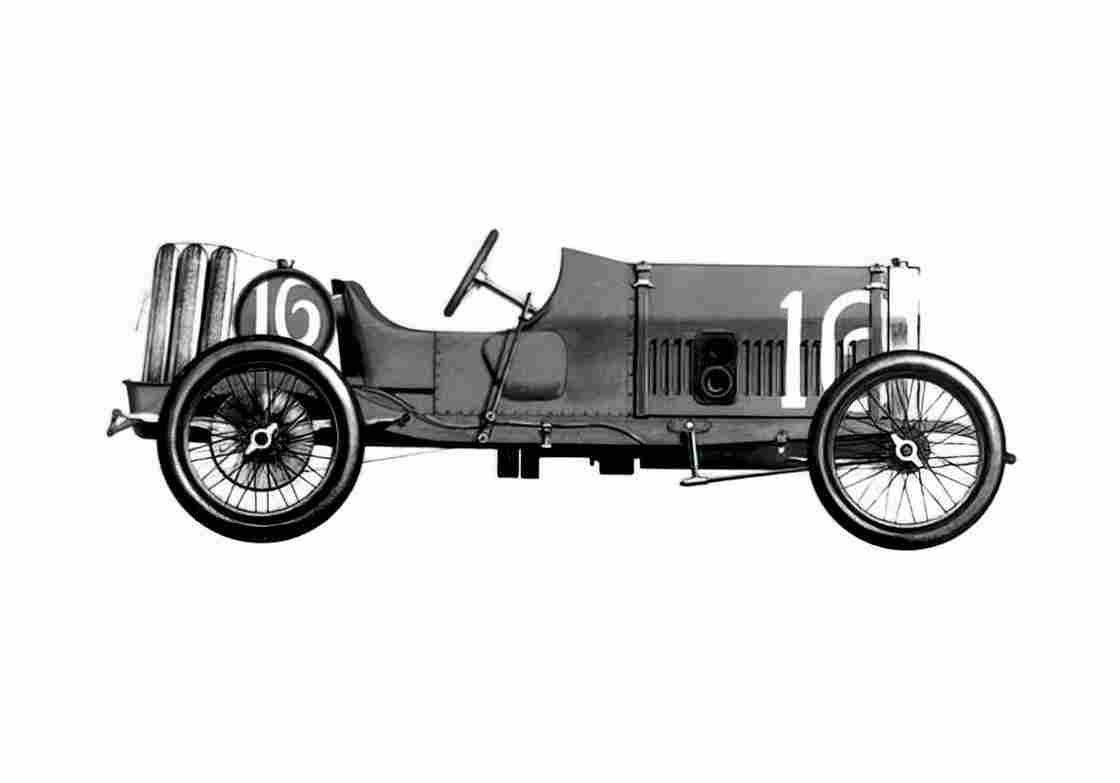 Blueprint Peugeot GP Indy 500 OW 1913 A4 Photo Print