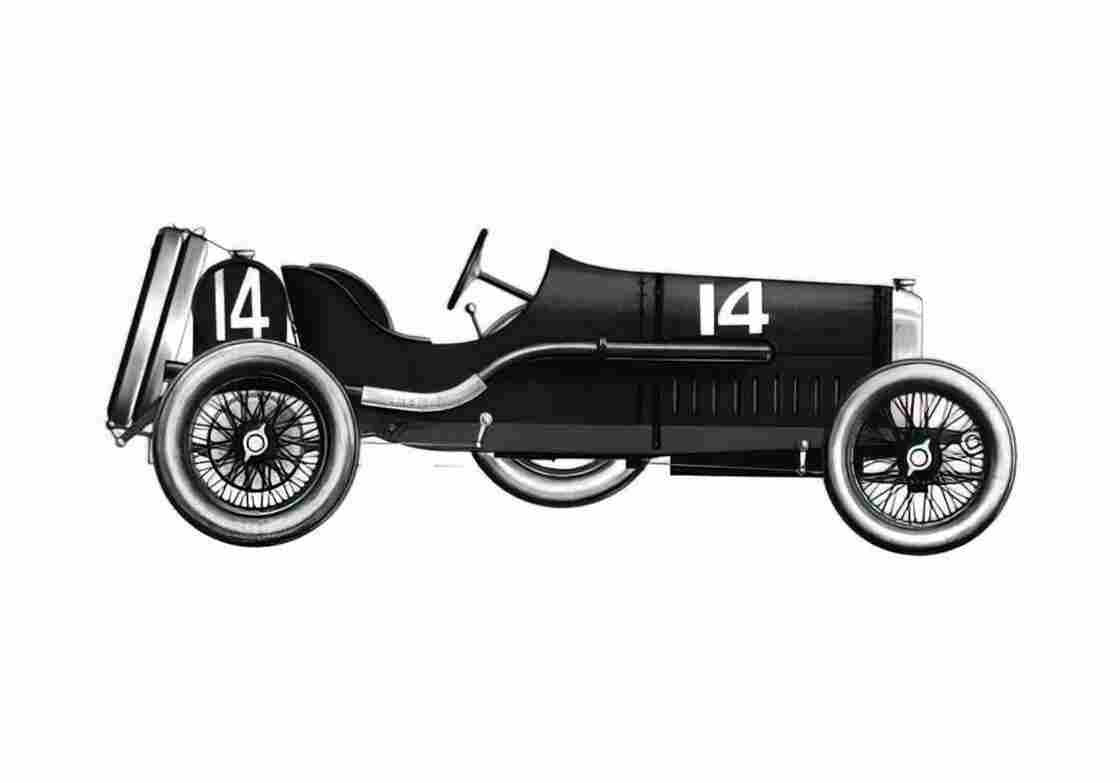 Blueprint Peugeot GP OW 1912 A4 Photo Print