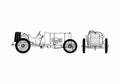 Blueprint Peugeot GP OW 1913 A4 Photo Print