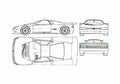 Blueprint Peugeot Oxia Coupe 1989 A4 Photo Print