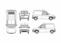 Blueprint Peugeot Partner Van 2004 A4 Photo Print