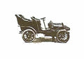 Blueprint Pierce Arrow 2 cylinder touring car OW 1904 A4 Photo Print