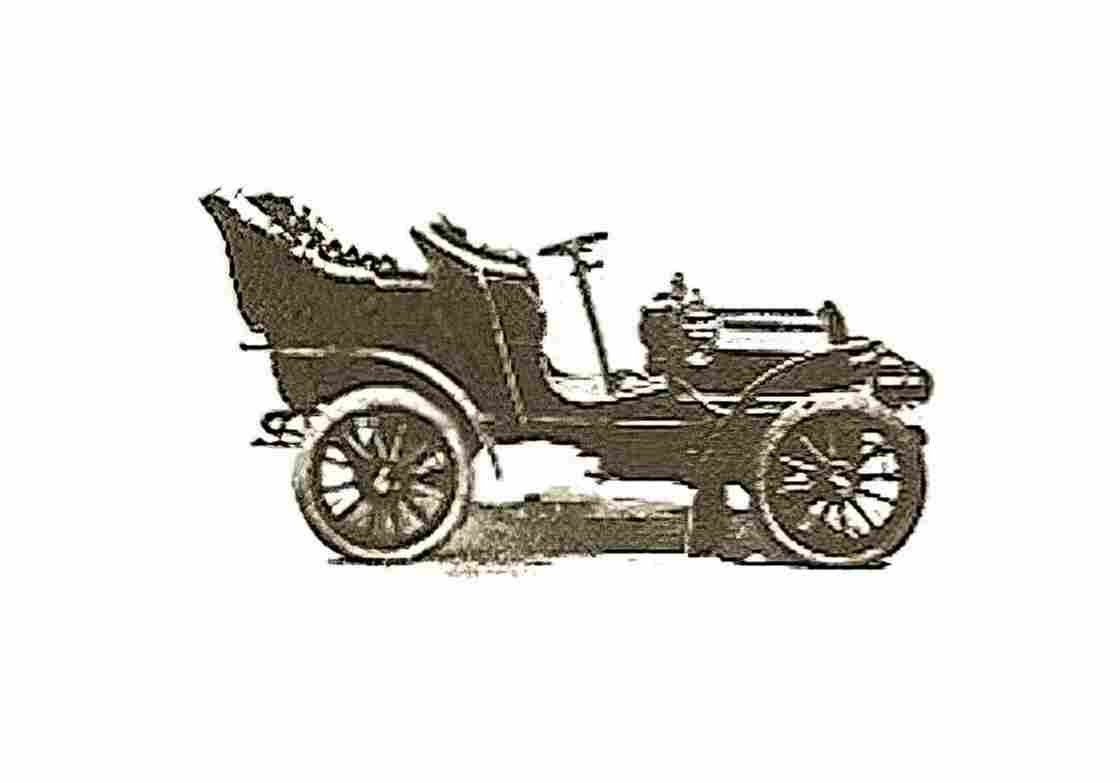 Blueprint Pierce Arrow 2 cylinder touring car OW 1904 A4 Photo Print