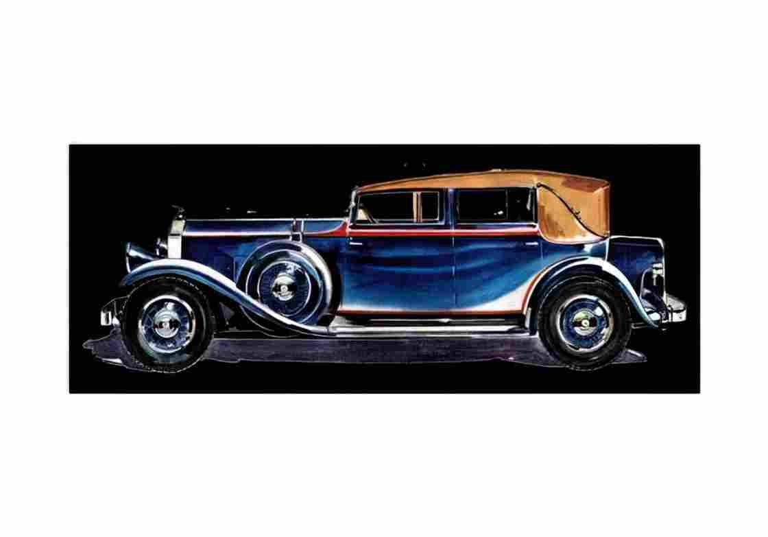Blueprint Pierce Arrow Lebaron Sedan 1931 A4 Photo Print