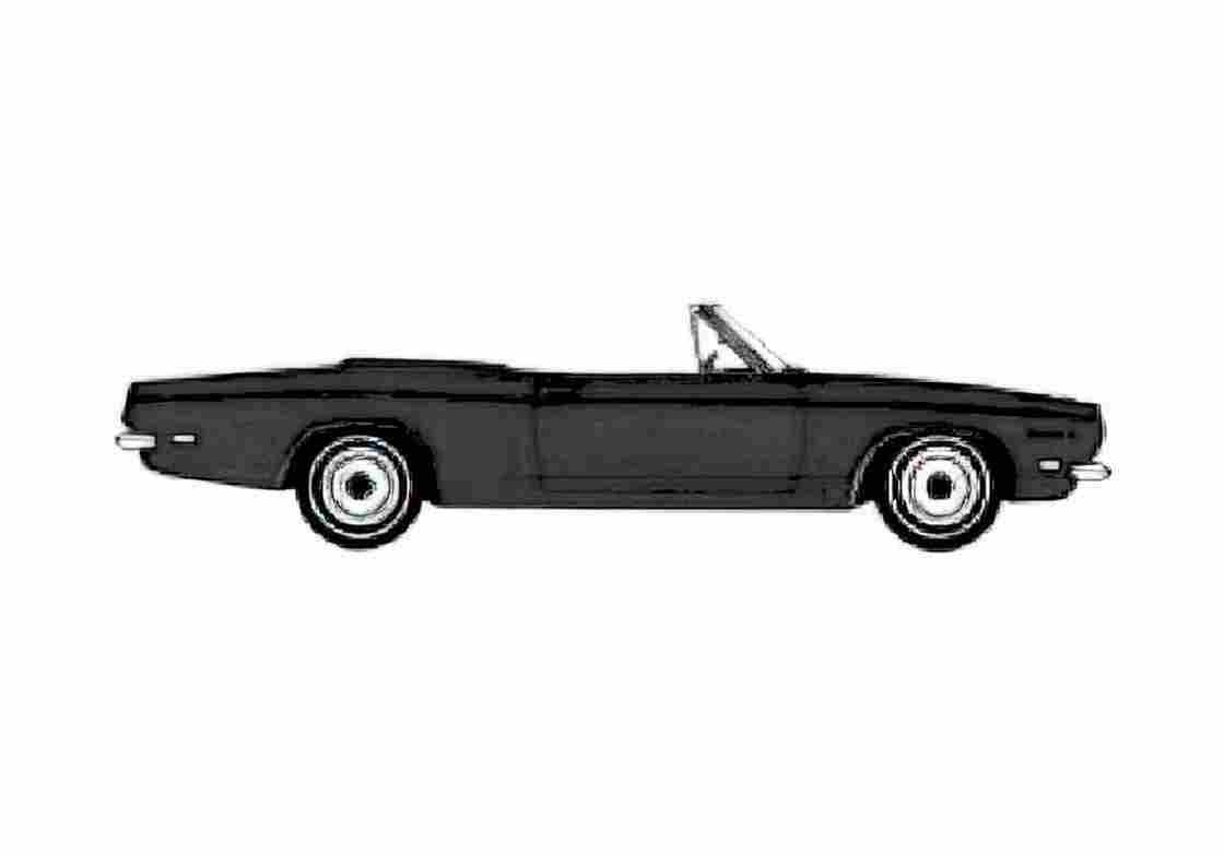 Blueprint Plymouth Barracuda Convertible Cabriolet 1969 A4 Photo Print