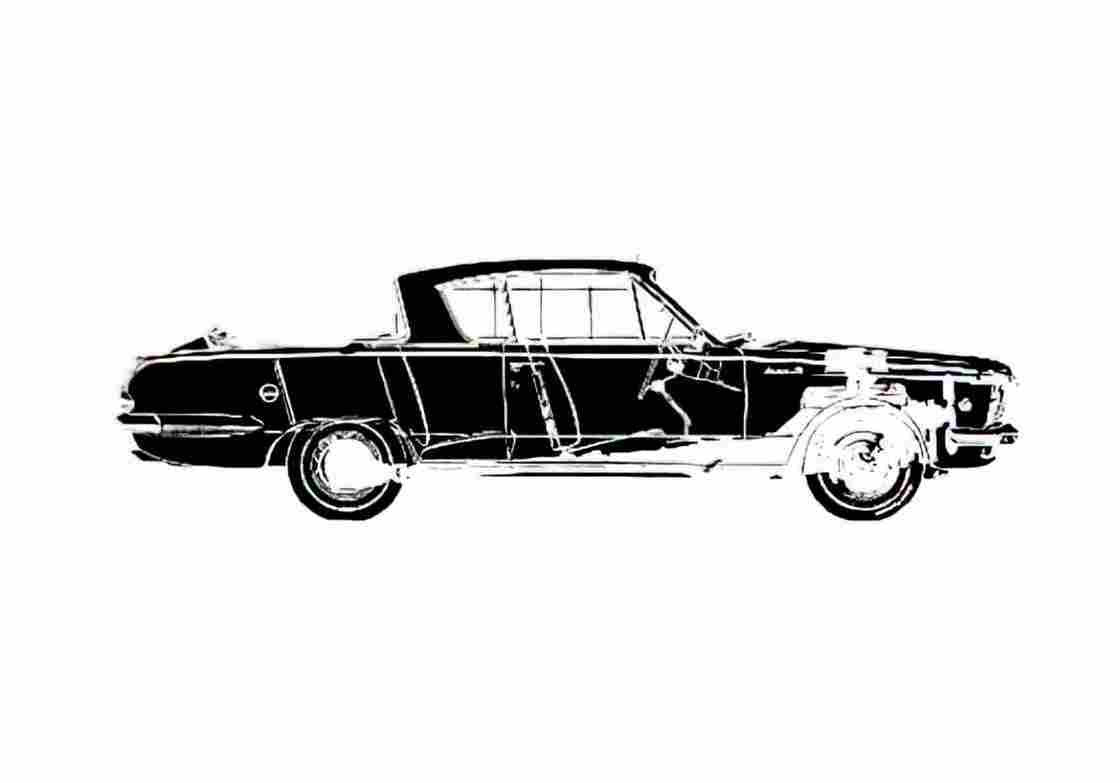 Blueprint Plymouth Barracuda Formula S Sedan 1965 A4 Photo Print