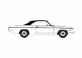 Blueprint Plymouth Barracuda Sport Coupe 1969 A4 Photo Print