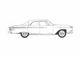 Blueprint Plymouth Belvedere Sedan 1961 A4 Photo Print