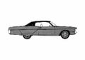 Blueprint Plymouth Gran Fury Coupe 1972 A4 Photo Print