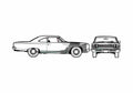 Blueprint Plymouth Road Runner Coupe 1968 A4 Photo Print