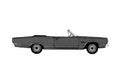 Blueprint Plymouth Satellite Sport Convertible Cabriolet 1969 A4 Photo Print