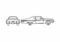 Blueprint Plymouth Sport Hury Hardtop Coupe 1973 A4 Photo Print