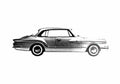 Blueprint Plymouth Valiant 100 Hardtop Coupe 1961 A4 Photo Print