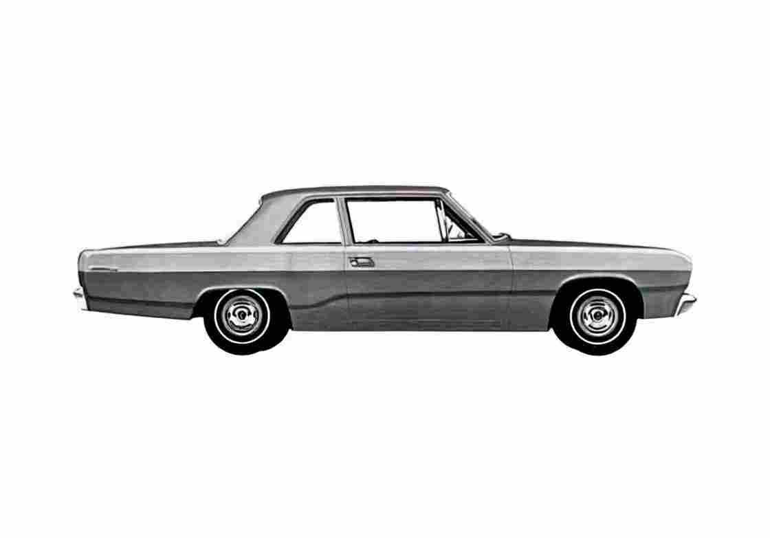 Blueprint Plymouth Valiant 100 Sedan 1967 A4 Photo Print